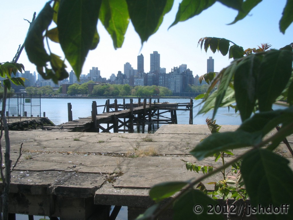 east coast of Gotham, as seen from the west coast of Queenz #3both the cement, and the wooden, piers
