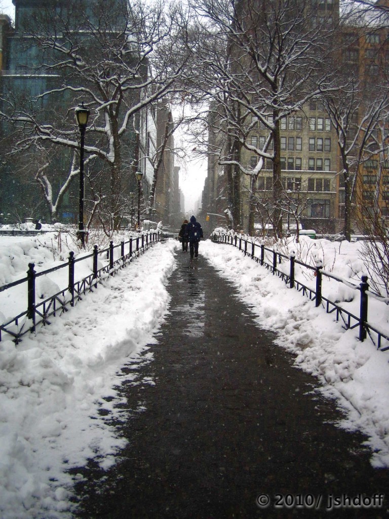 15th Street winter wonder-land. (union square park, nyc)