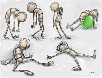"exhausted pose drawings" by JoeyGates is licensed under CC BY-NC-ND 3.0 